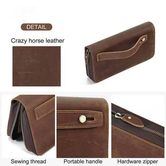 Billetera de Cuero Genuino Larga para Hombre - Image 4