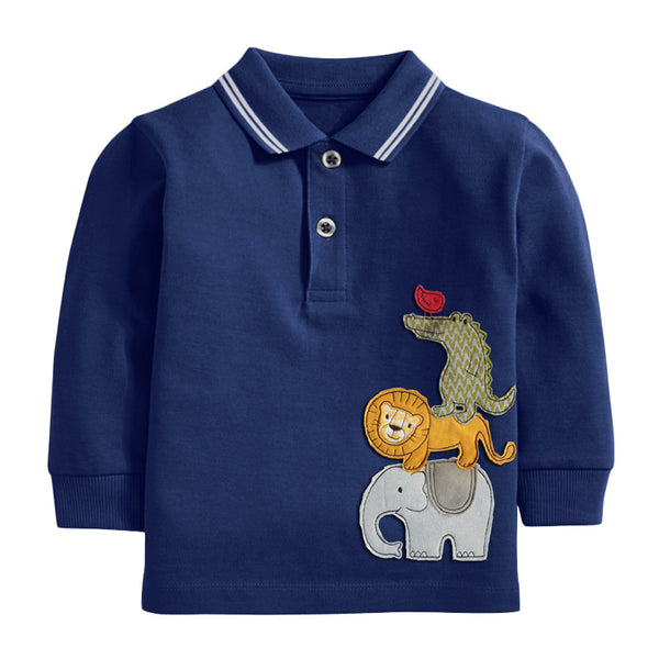 Camiseta Infantil Little Maven Otoño - Estilo Europeo para Niños