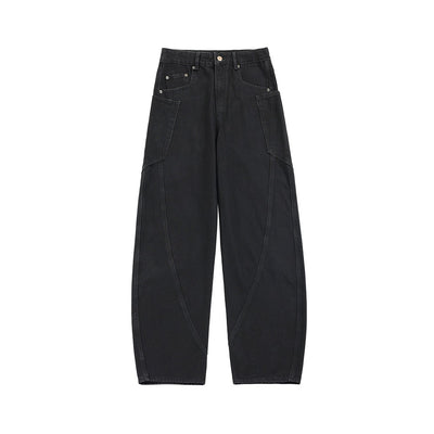 Pantalones Cargo Denim Retro Sueltos de Pierna Ancha - Image 6