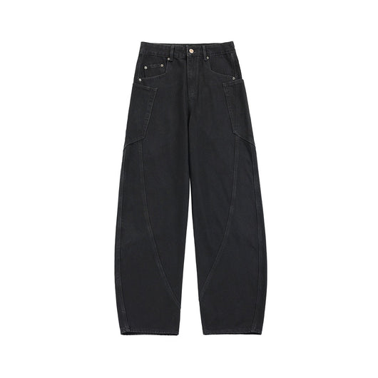 Pantalones Cargo Denim Retro Sueltos de Pierna Ancha - Image 6