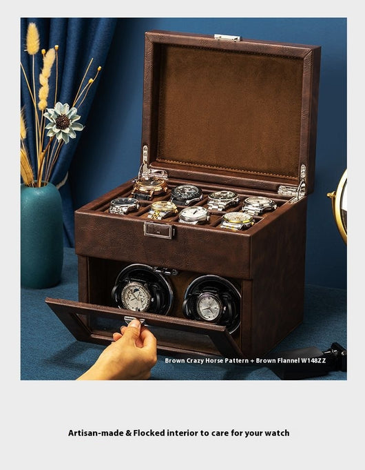 Estuche Mecedora de Cuero Premium para Reloj Automático - Image 23