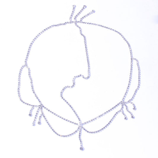 Tocado Nupcial con Cristales y Borlas - Joyería para el Cabello de Novia - Image 2
