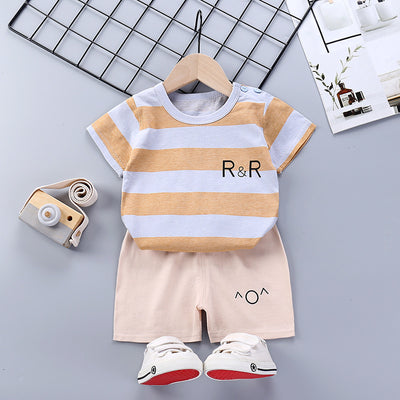 Conjunto Infantil de Algodón Puro: Playera y Shorts Estilo Coreano - Image 22
