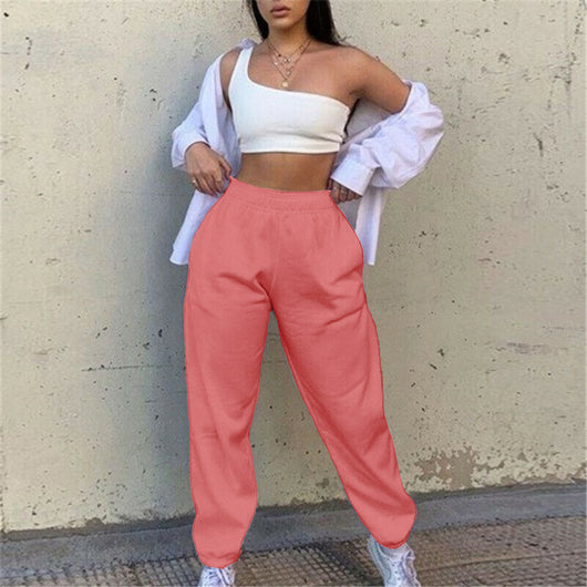Pantalones de Buzo Cómodos con Cintura Elástica y Estampado de Letras - Image 18