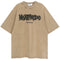 Playera Hombre Verano Oversized Desgastada Estilo Urbano Parejas