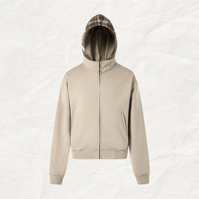 Sudadera con Capucha de Franela a Cuadros para Mujer - Image 15
