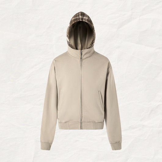 Sudadera con Capucha de Franela a Cuadros para Mujer - Image 15
