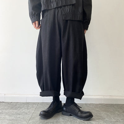 Pantalones Holgados Anchos Cropped para Hombre - Image 8