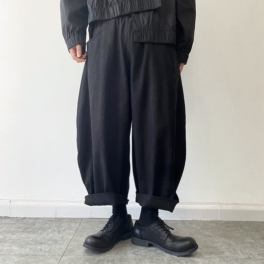 Pantalones Holgados Anchos Cropped para Hombre - Image 8