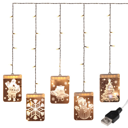 Cortina de Luces LED con Efecto Hielo - Image 7