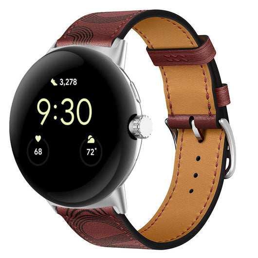 Correa de Cuero PU Bicolor para Google Watch - Estilo y Durabilidad - Image 35