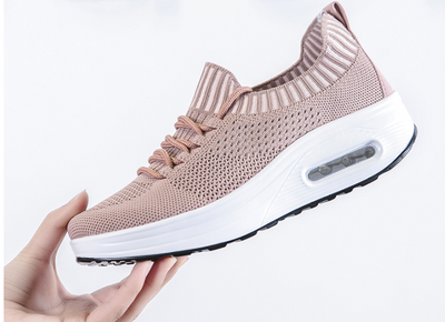 Zapatillas Deportivas Miyaka Air Cushion con Suela Gruesa - Calzado Tejido Volador para Mujer - Image 3