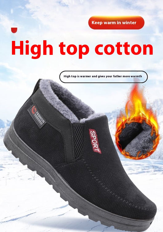 Zapatos Térmicos Acolchados Antideslizantes para Hombre – Estilo Beijing Tradicional - Image 15