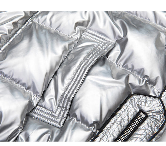 Chaqueta Acolchada Brillante para Parejas - Corte Medio Grueso - Image 22
