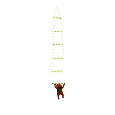 Luces Navideñas Solares con Diseño de Papá Noel y Escalera - Image 5