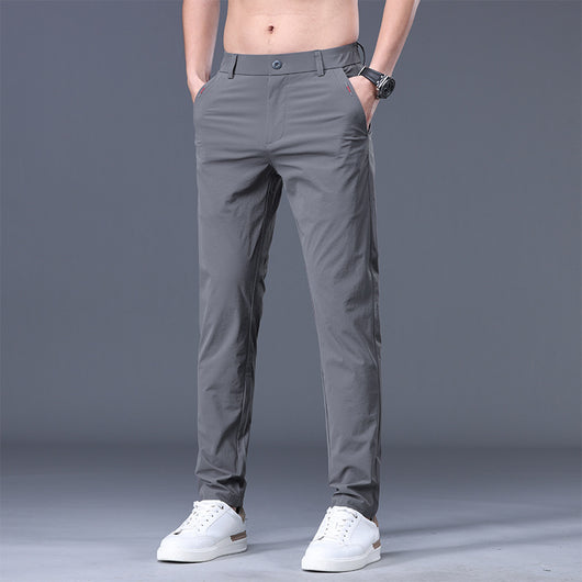 Pantalones Rectos con Cintura Elástica para Hombre - Image 3