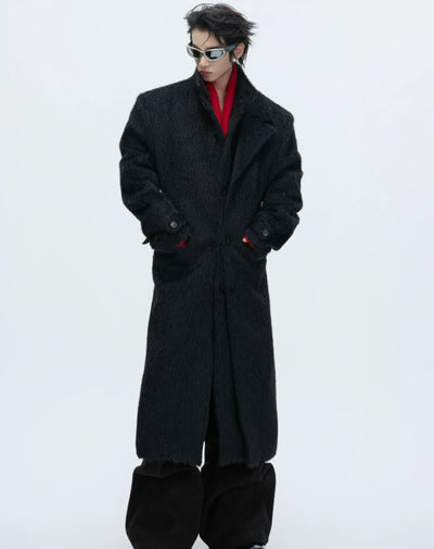 Abrigo Trench de Alpaca y Lana Sintética - Elegancia Minimalista - Image 3