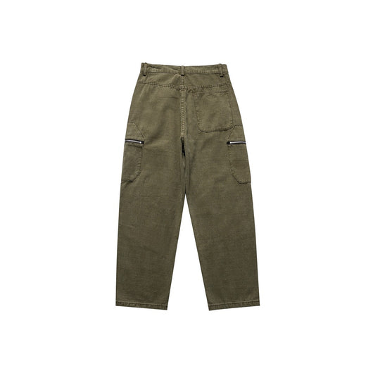 Pantalones de Gabardina Pesada Lavados para Hombre - Corte Versátil - Image 11
