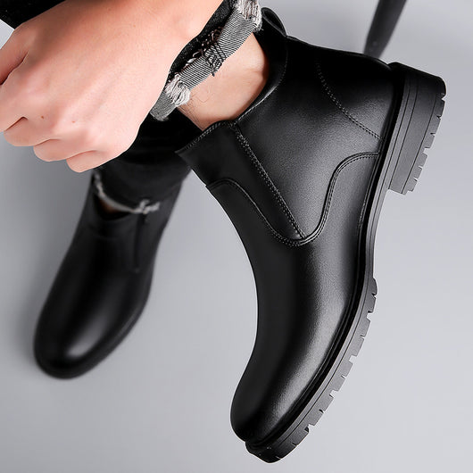 Zapatos Casuales Altos de Cuero para Hombre - Image 8