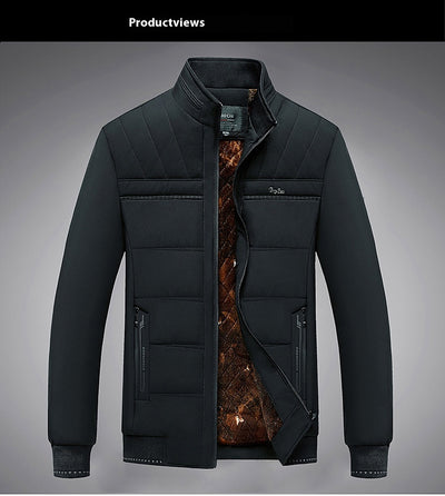 Chaqueta Acolchada de Invierno para Hombre con Cuello Alto - Image 13