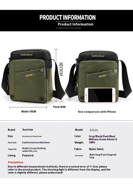 Bolsa Crossbody Impermeable para Hombre - Viajes y Aventuras al Aire Libre - Image 12
