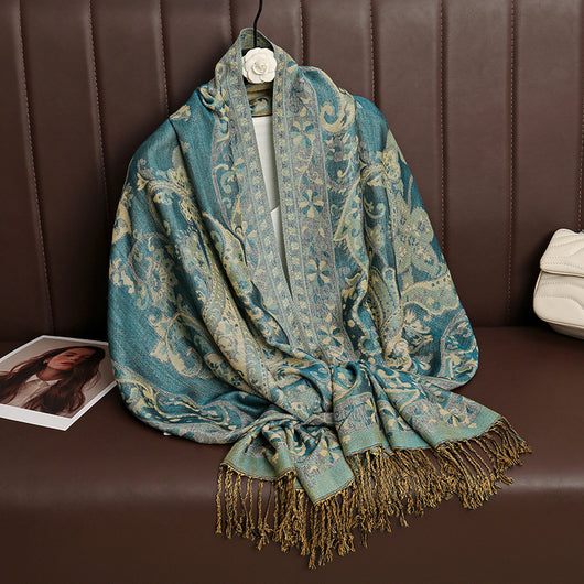 Chal Jacquard para Mujer - Ligero y Versátil para Primavera y Verano - Image 14