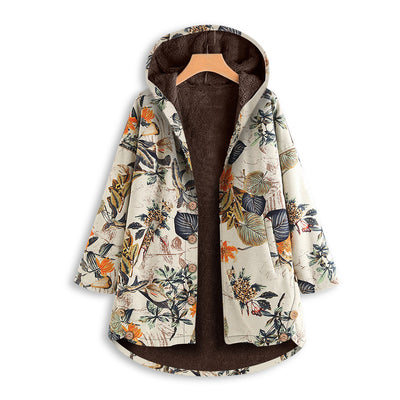 Sudadera con Capucha de Lino y Algodón Cálida - Image 8