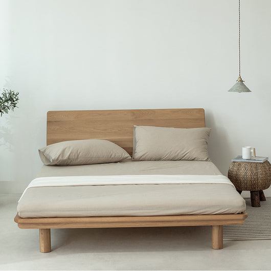 Juego de Cama 4 Piezas Algodón Teñido Lavado Estilo Minimalista Japonés - Image 3