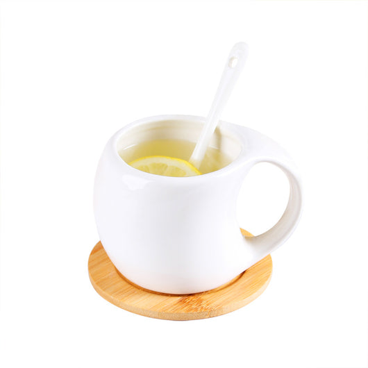 Juego de 6 Tazas de Cerámica 200ml con Soporte de Bambú y Posavasos Antideslizantes - Image 9