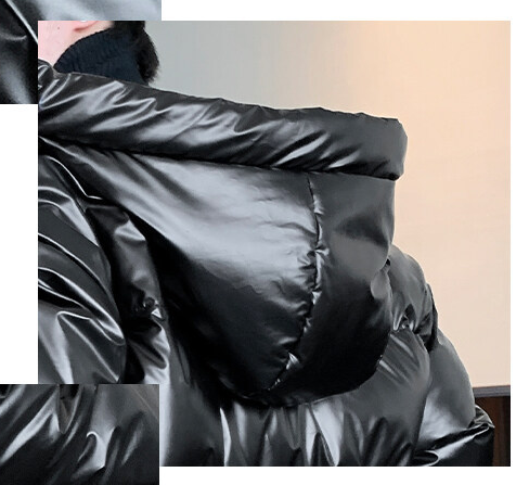 Chaqueta Acolchada Oversized de Algodón Premium para Hombre - Image 13