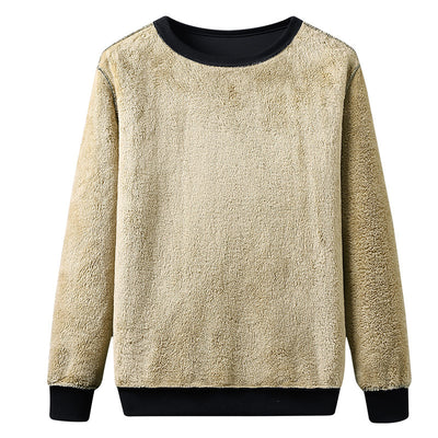Conjunto de Sudadera Gruesa de Terciopelo para Hombre Talla Grande - Image 9