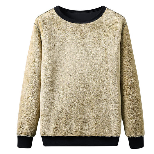 Conjunto de Sudadera Gruesa de Terciopelo para Hombre Talla Grande - Image 9