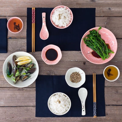 Juego de Comida Japonés 6 Piezas - Bowls de Arroz, Platos de Sabor y Palillos - Image 8