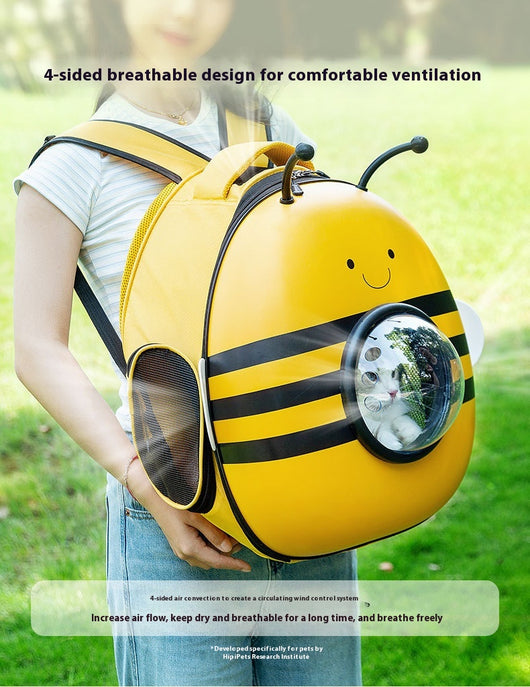 Mochila Transportadora Espacial 3D para Mascotas con Diseño de Abeja - Image 10