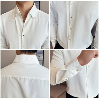 Camisa Denim de Manga Larga para Hombre - Image 26