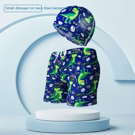 Traje de Baño Infantil con Gorro de Natación para Vacaciones en Playa - Image 10