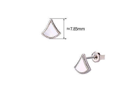 Aretes de Concha Blanca con Personalidad Simple para Mujer