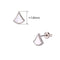 Aretes de Concha Blanca con Personalidad Simple para Mujer