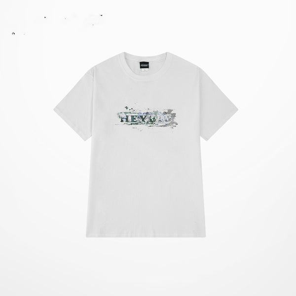 Camiseta Unisex Estampado Pintura al Óleo - Pareja