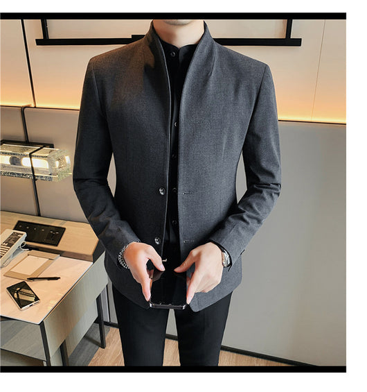 Blazer Slim Fit Ruoshuai para Hombre - Chaqueta Casual de Otoño - Image 38