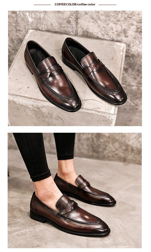 Zapatos de Cuero Británico sin Cordones - Comodidad Casual - Image 20