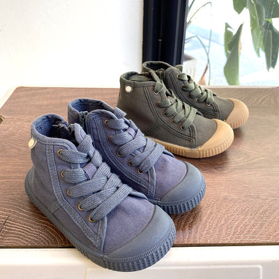 Tenis Canvas Infantiles de Suela Suave Estilo Coreano Primavera Otoño - Image 16