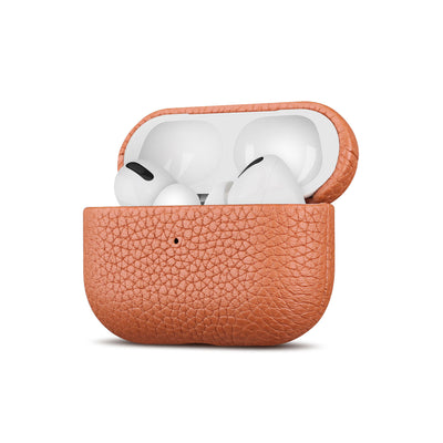 Estuche para Auriculares de Cuero Lichee Naranja - Image 6