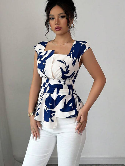 Blusa Fresca sin Mangas con Cuello Cuadrado para Mujer - Image 12