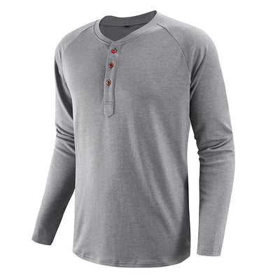 Camiseta Henley Grande para Hombre - Comodidad y Estilo - Image 8
