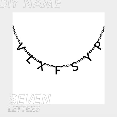 Collar Personalizado con Nombre en Letras del Alfabeto DIY - Image 20