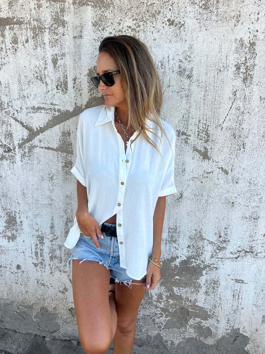 Blusa Casual de Cuello Vuelto para Mujer - Image 20