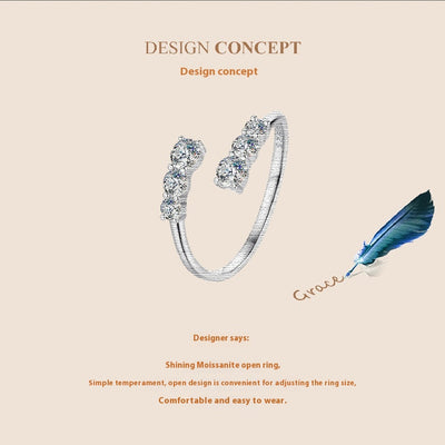Anillo de Diamante Mozambique Brillante con Charm - Image 16