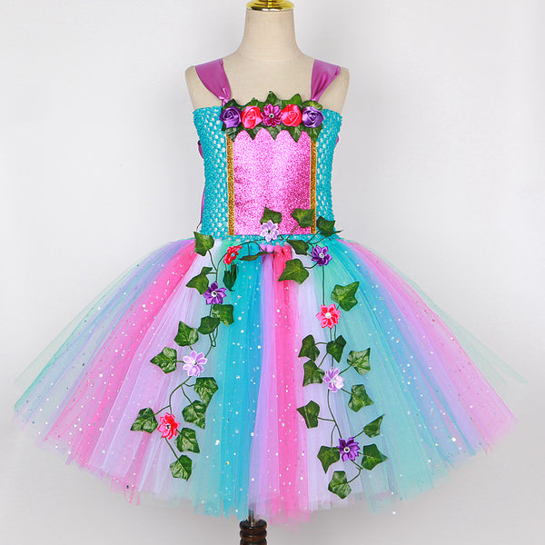Vestido de Hada con Lentejuelas y Falda Tul Princesa
