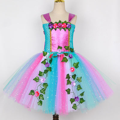 Vestido de Hada con Lentejuelas y Falda Tul Princesa